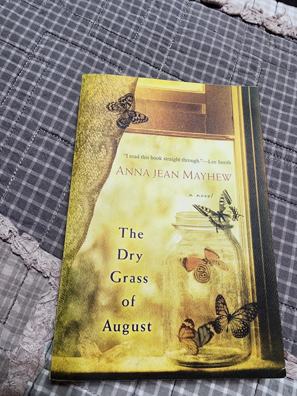 'The Dry Grass of August' Wall Art Print in Yellow Paperback Book
